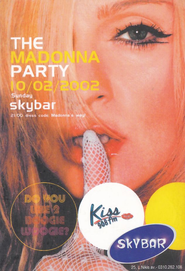The Madonna Party 10 02 2002 Skybar